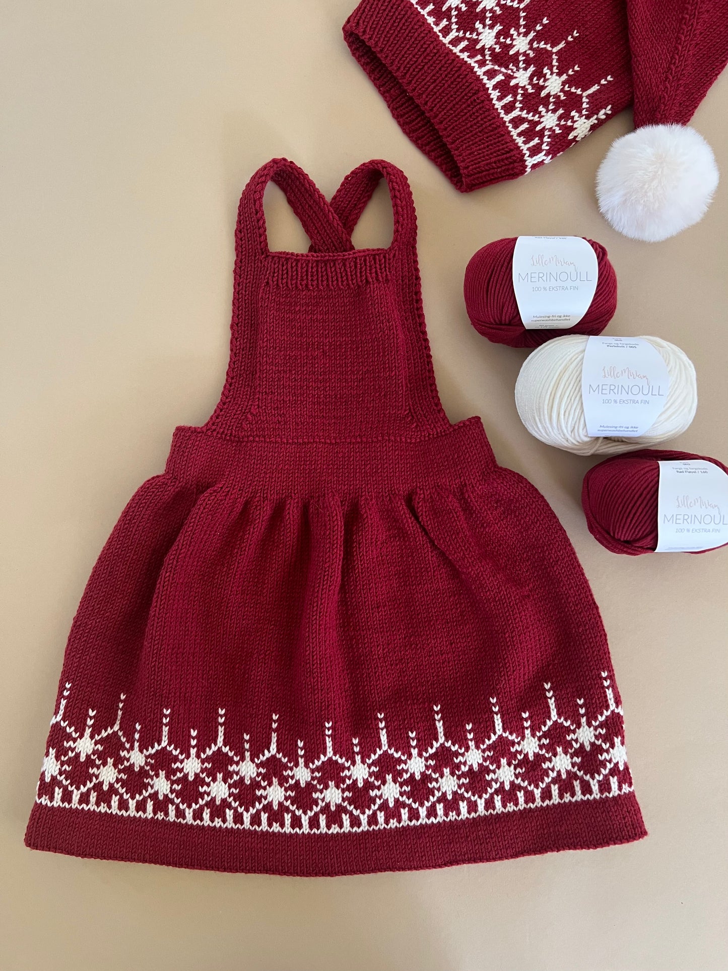 Merinoull - Rød Fløyel 160