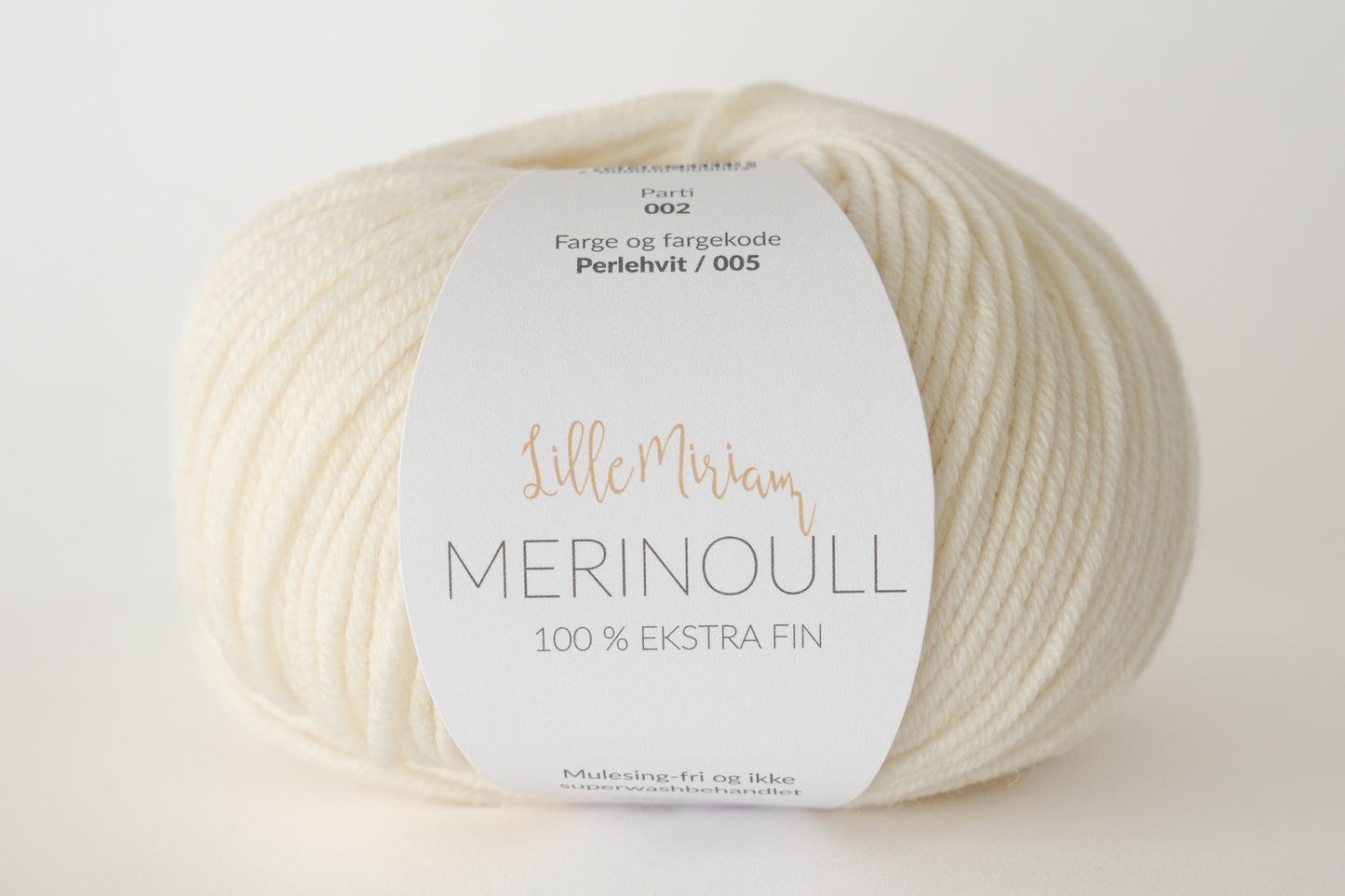 Merinoull - Perlehvit 005