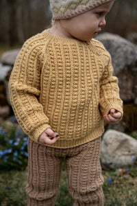 FlaxField Button Sweater Baby (english)
