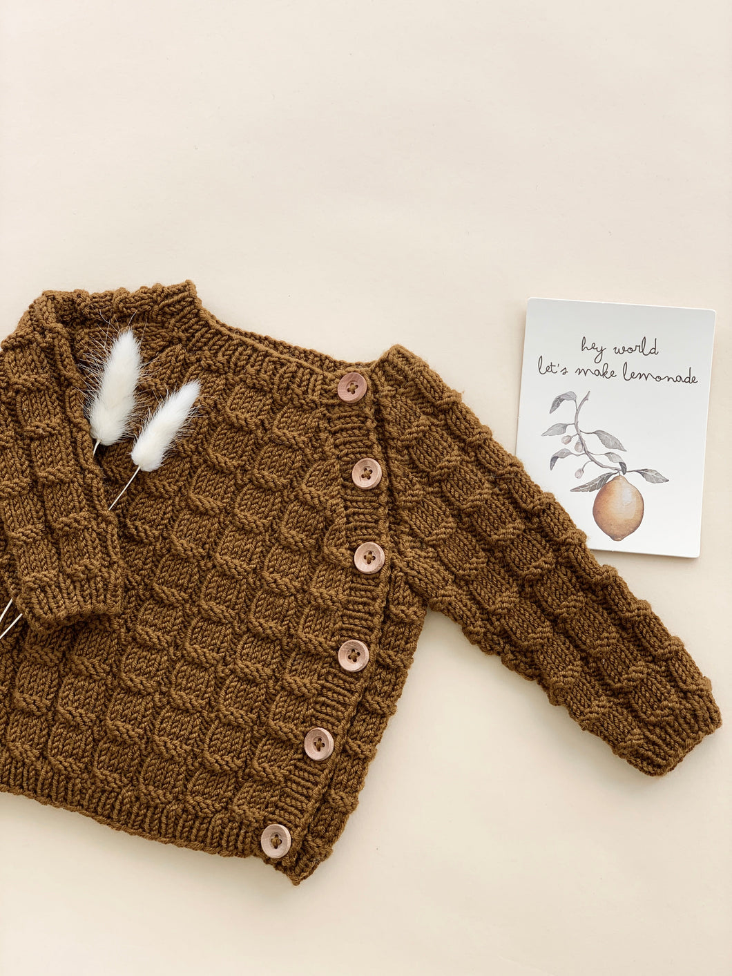 Acorn Button Sweater (english)
